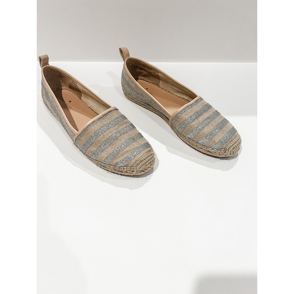kate spade Silver Glitter Espadrille size 9.5